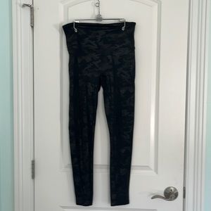Spanx Faux Leather Camo Leggings